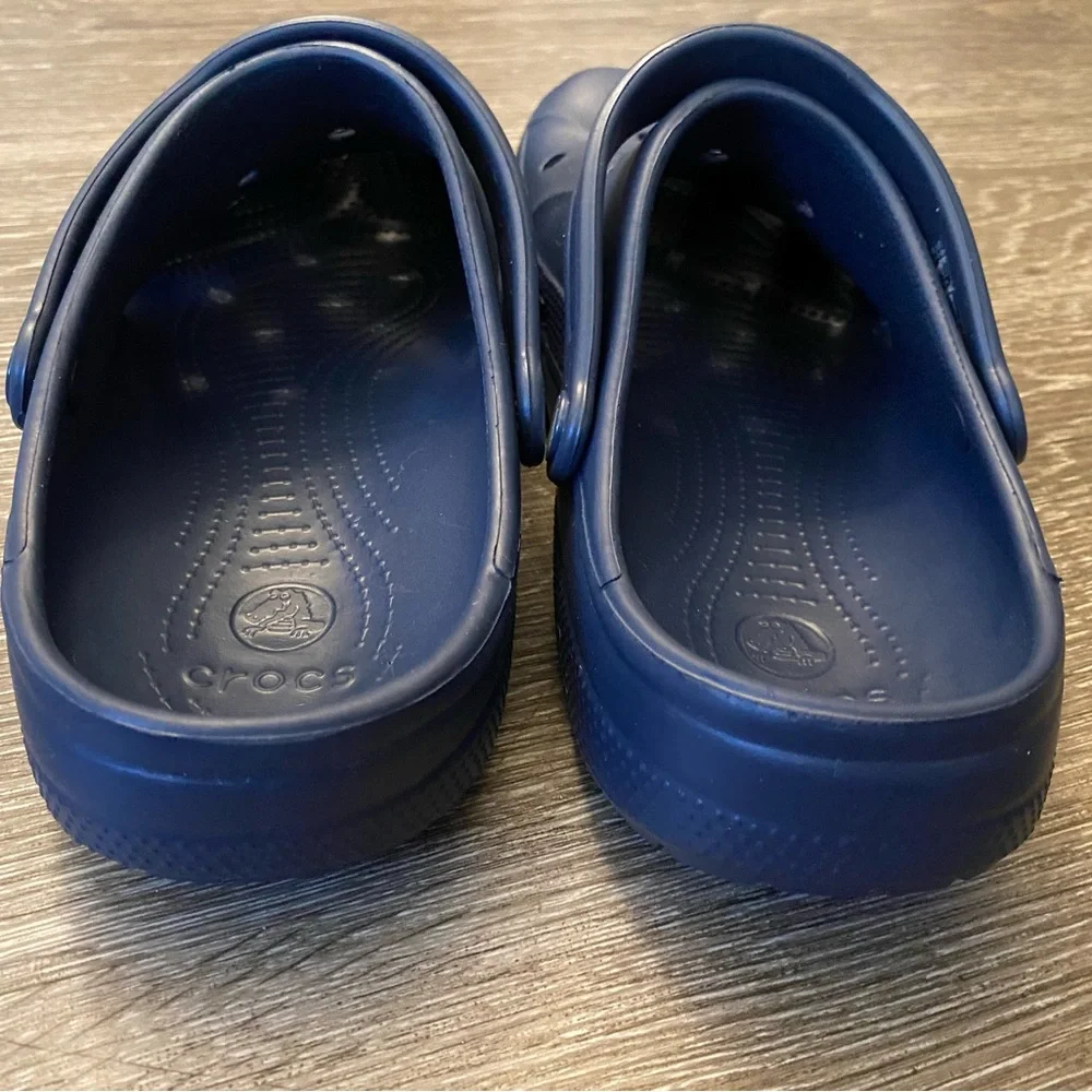 CROCS Blue Water Shoes Classic Clog Styl - Picture 5 of 6